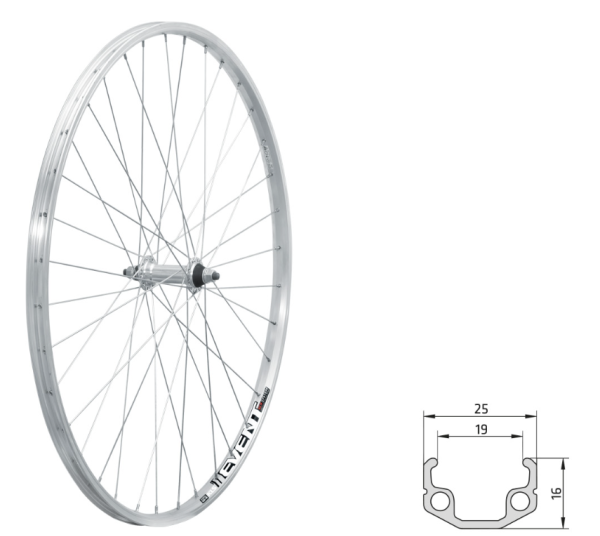 Vorderrad KLS EVENT V-brake F, 28", silver