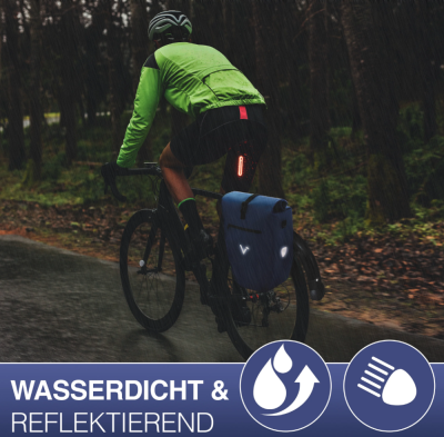 ValkBasic - gro&szlig;e & wasserdichte Gep&auml;cktr&auml;gertasche - Blau / 28L Produktbild 2