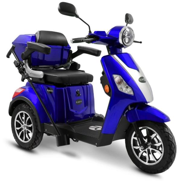 Rolektro, E-Trike 25 V.3 Lithium, Blau, 60-30AH Akku, 1000 Watt