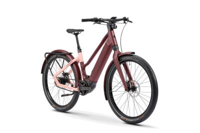 Winora iRide Pure R5f MID i400Wh 5-G Nexus   24-25 Wi BSXM MA_red velv. rose tan Rh L Produktbild 1