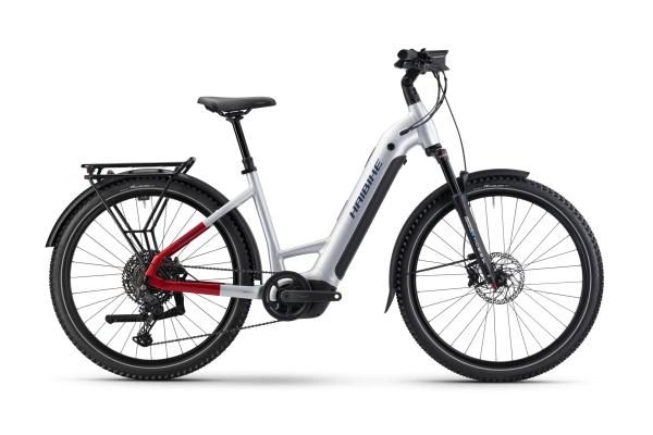 Haibike TREKKING 7 LOW i800Wh 11-G Cues   25-27 HB BCXK GL_grey red blue Rh S 38