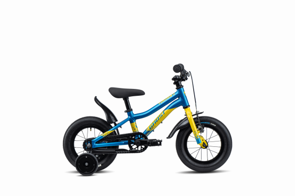 GHOST POWERKID 12 metallic blue/metallic yellow - glossy XXS
