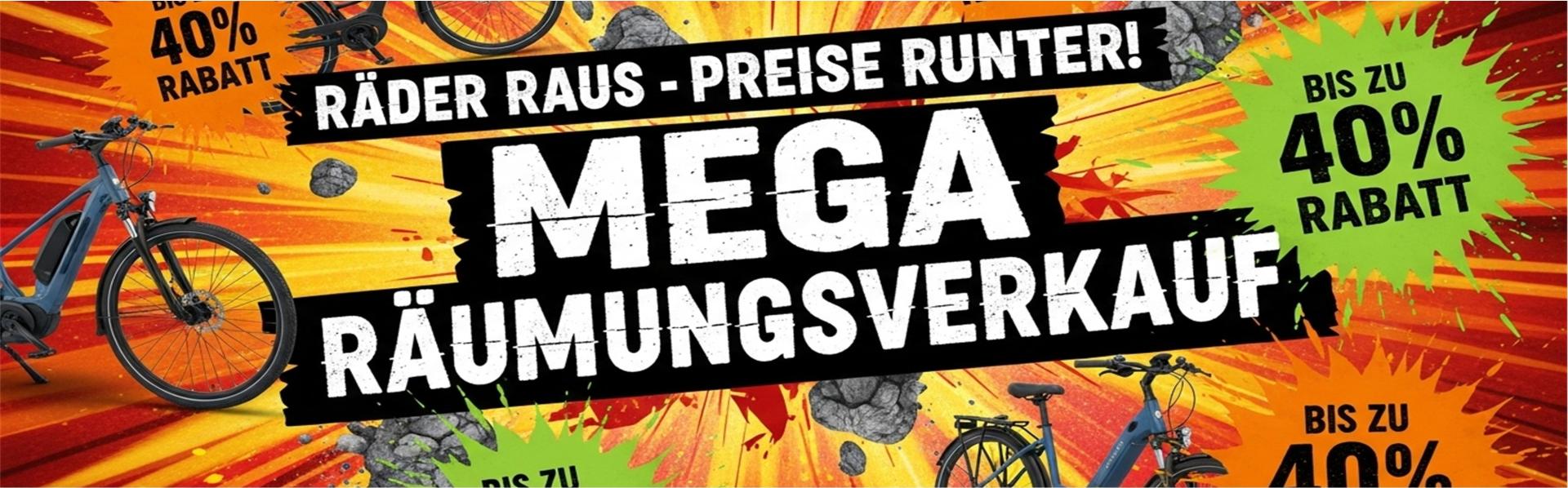 Mega R&auml;umungsverkauf