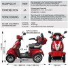 Rolektro, E-Quad 25 V.3 Lithium, Rot, 60V-30Ah Akku, 1000 Watt