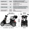 Rolektro, E-Quad 25 V.2, Schwarz, 60V-20Ah Bleigel Akkus, 1000 Watt